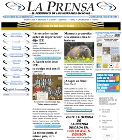 LA PRENSA Hispanic Newspaper website