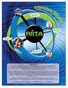 Rural Iowa Independent Telephone Association (RIITA) conference brochure
