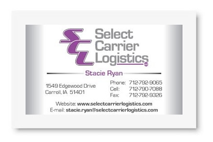 Select Carrier Logistics Business Card